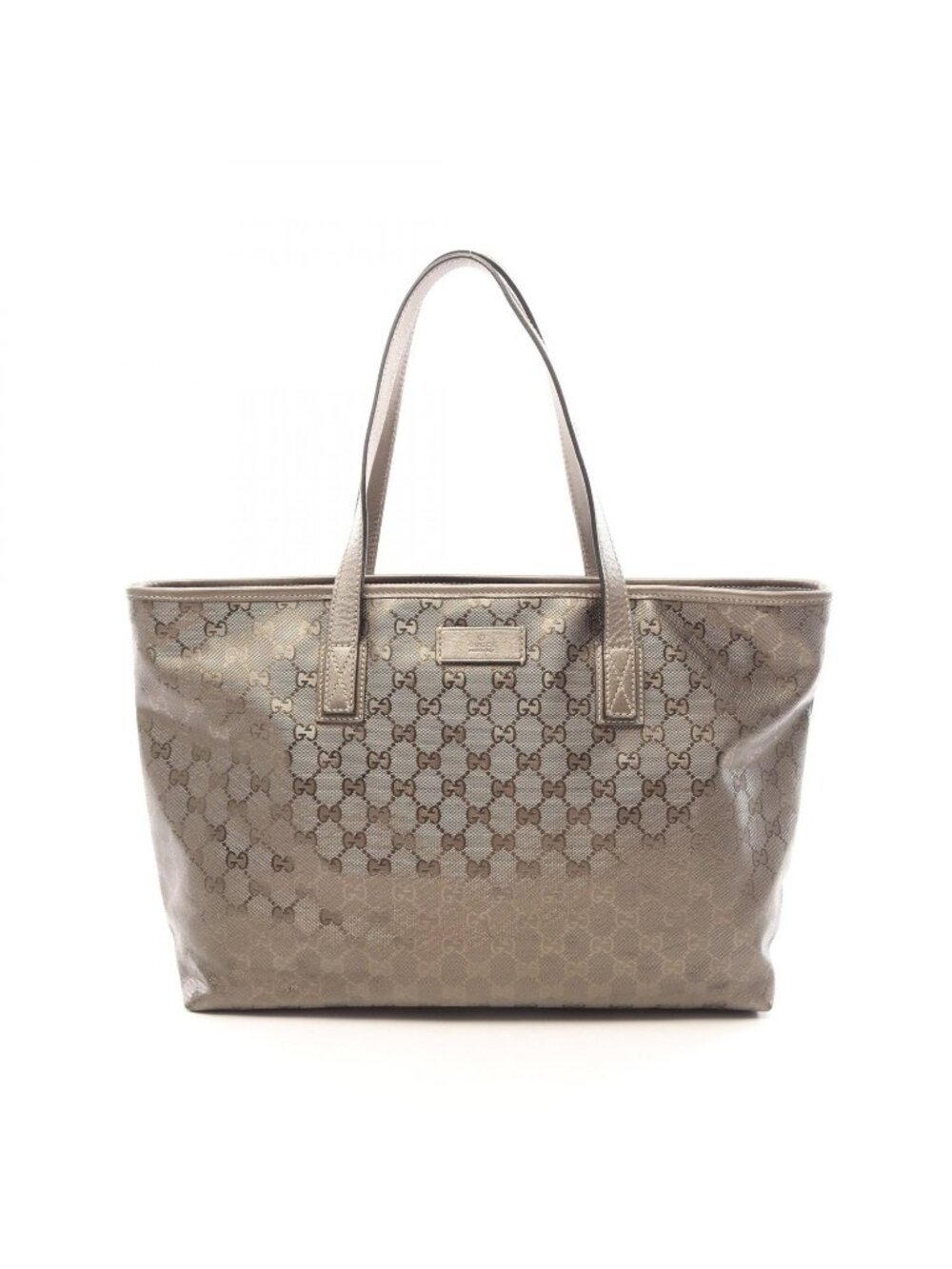 Gucci Tote Bag GG Supreme Blanc Leather